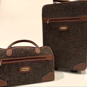 Jaguar vintage brown luggage set